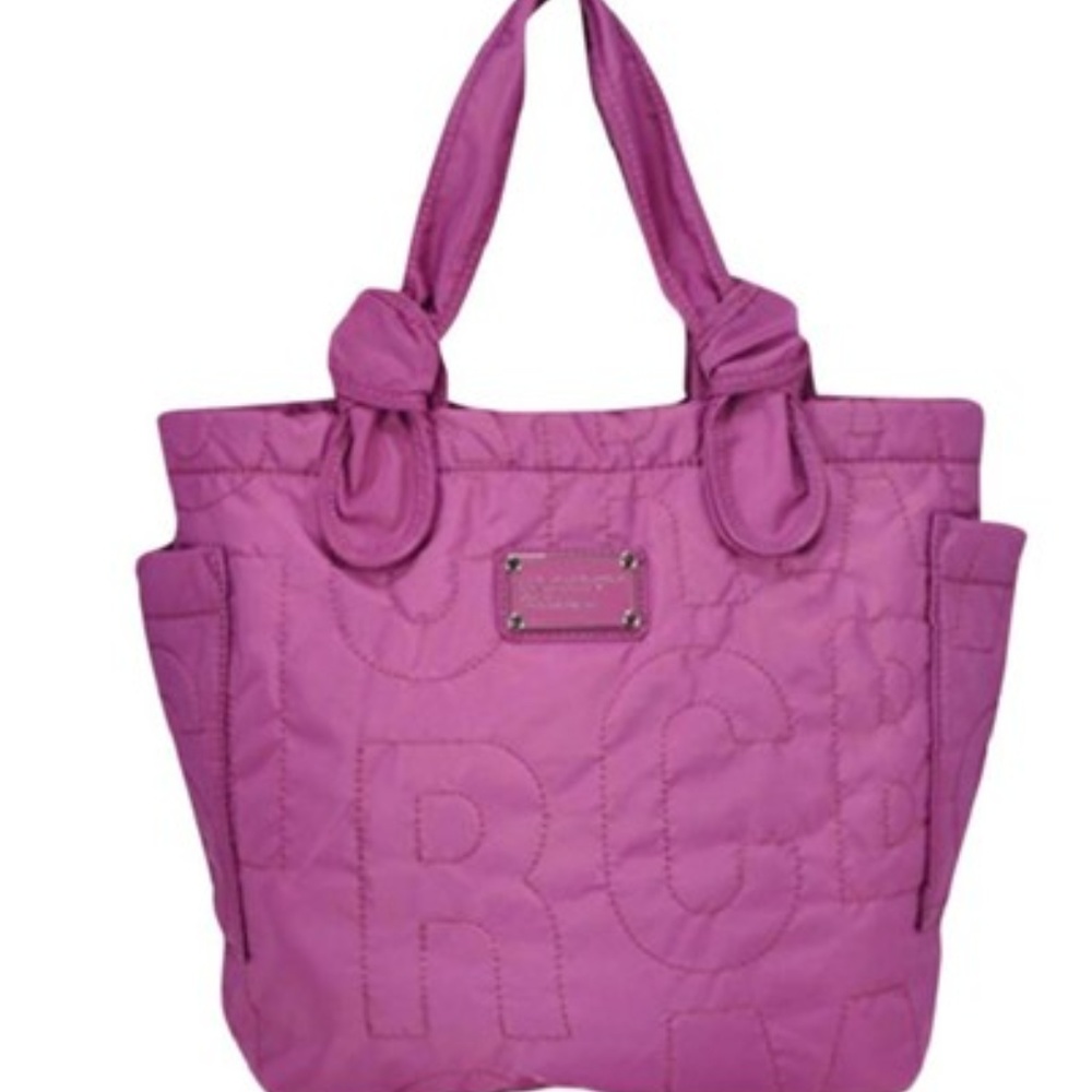 Magenta Nylon Pretty Tote